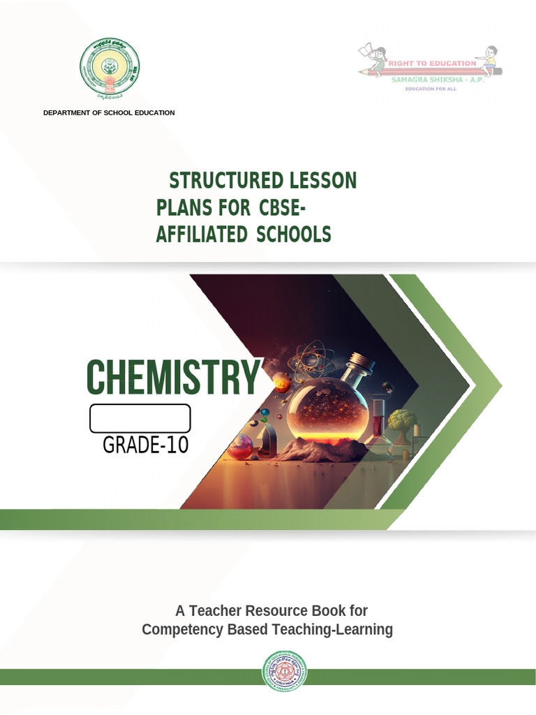 Class 10 Chem Structured Lp Book Pdf Science Chemical Reactions