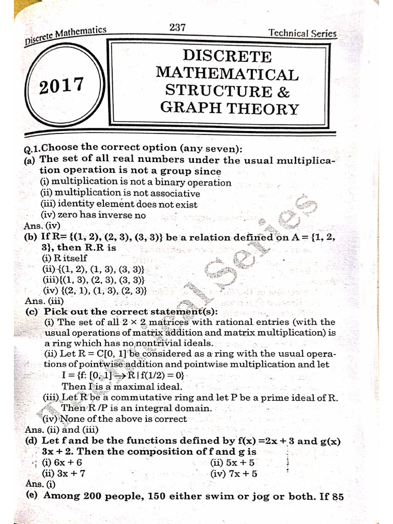 DM Pyq | PDF