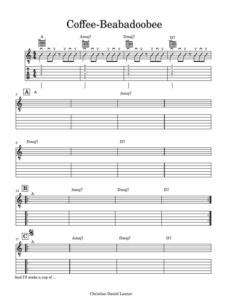 Coffee Song Lyrics by Beabadoobee | PDF