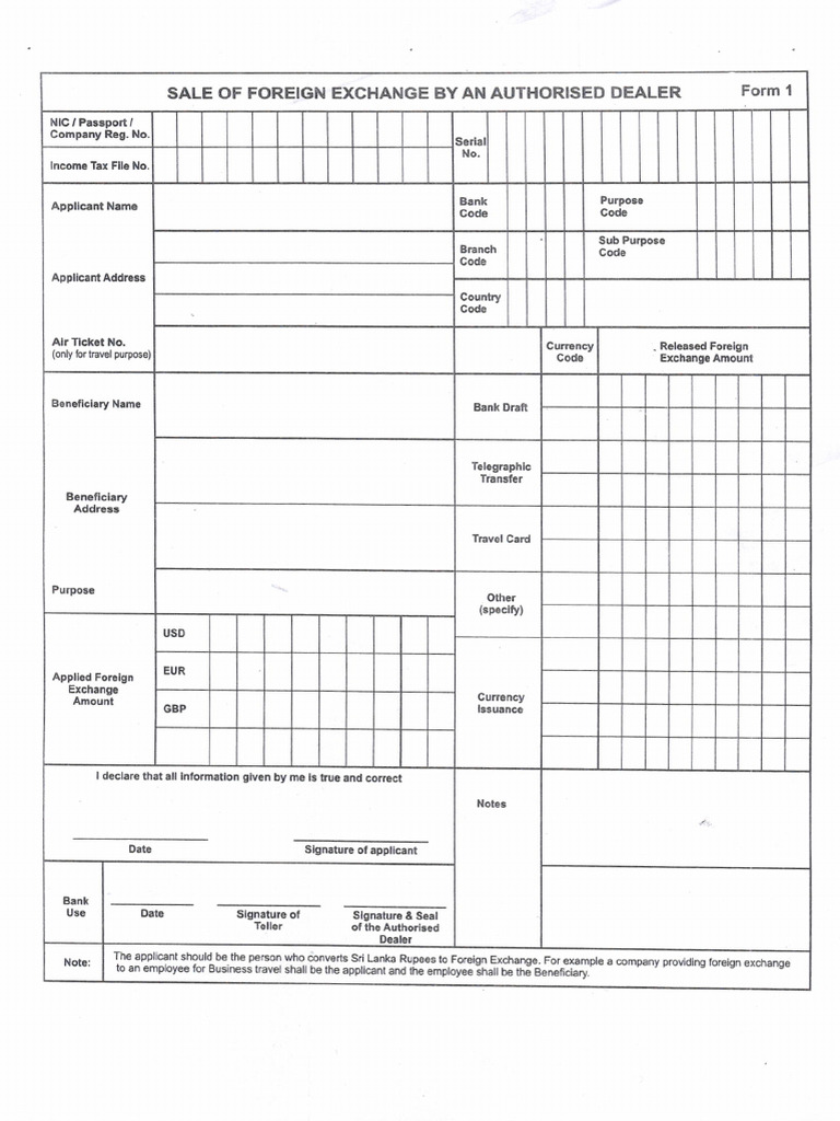 Form 1 | PDF