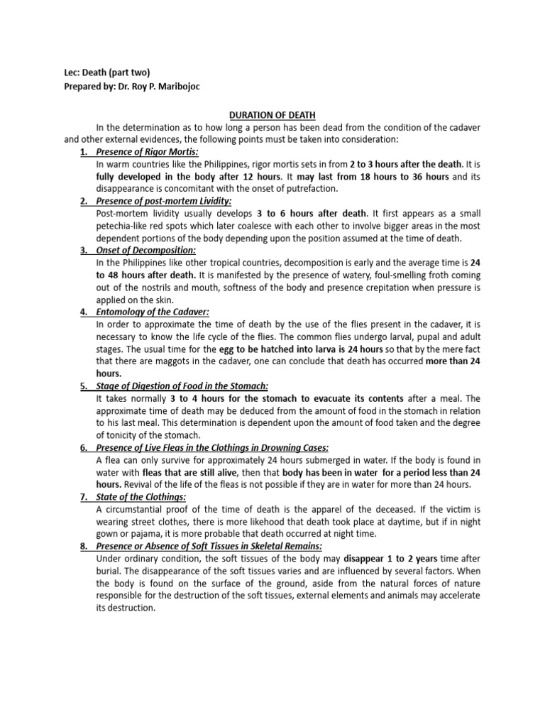 Stages of Human Decomposition | PDF | Fly | Decomposition