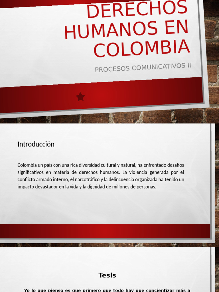 Derechos Humanos en Colombia | PDF
