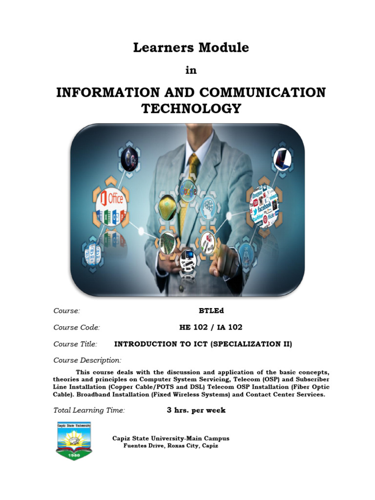 Introduction to ICT Module Overview | PDF | Computer Data Storage ...
