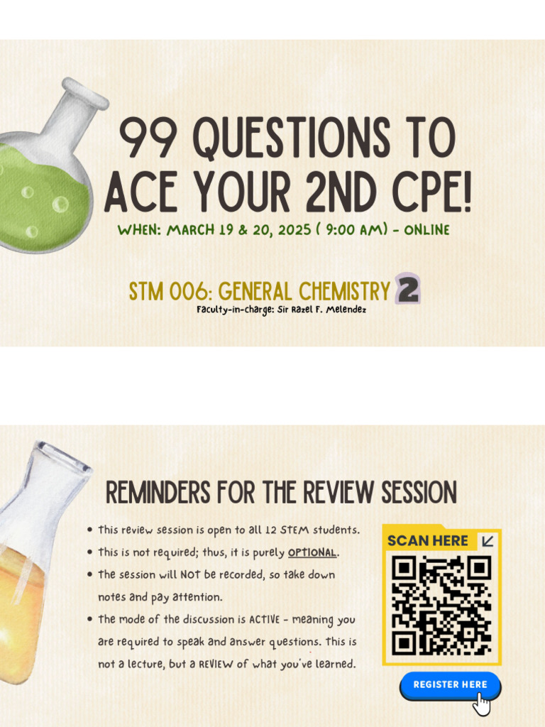 (STM 006) 2nd CPE Review | PDF