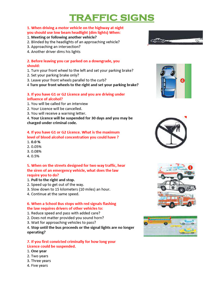 Essential Traffic Sign Guidelines | PDF | Traffic | Intersection (Road)