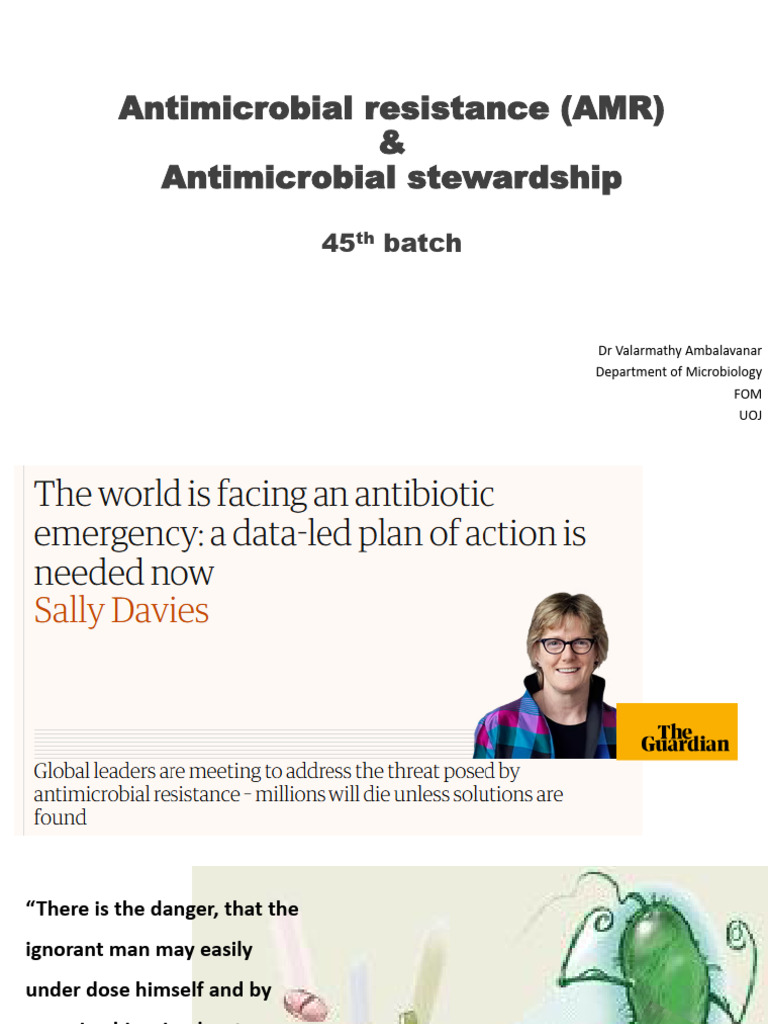 Understanding Antimicrobial Resistance and Stewardship | PDF ...