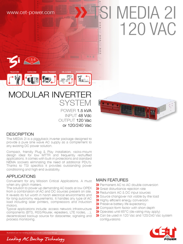 TSI MEDIA 2I Inverter Specifications | PDF | Alternating Current ...