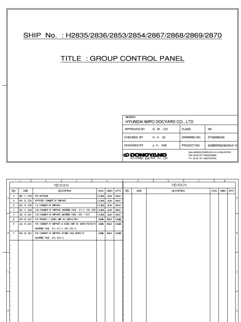 E-73 Wh Group Control Panel | PDF | Electricity