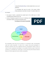 United Nations Brundtland Report: Venn Diagram of Economic Sustainability