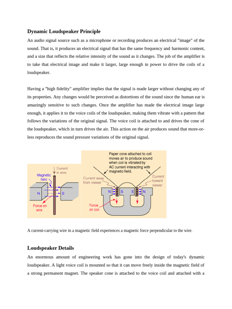 Understanding Dynamic Loudspeaker Mechanics | PDF