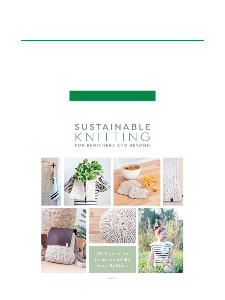 Sustainable Knitting Patterns Guide | PDF