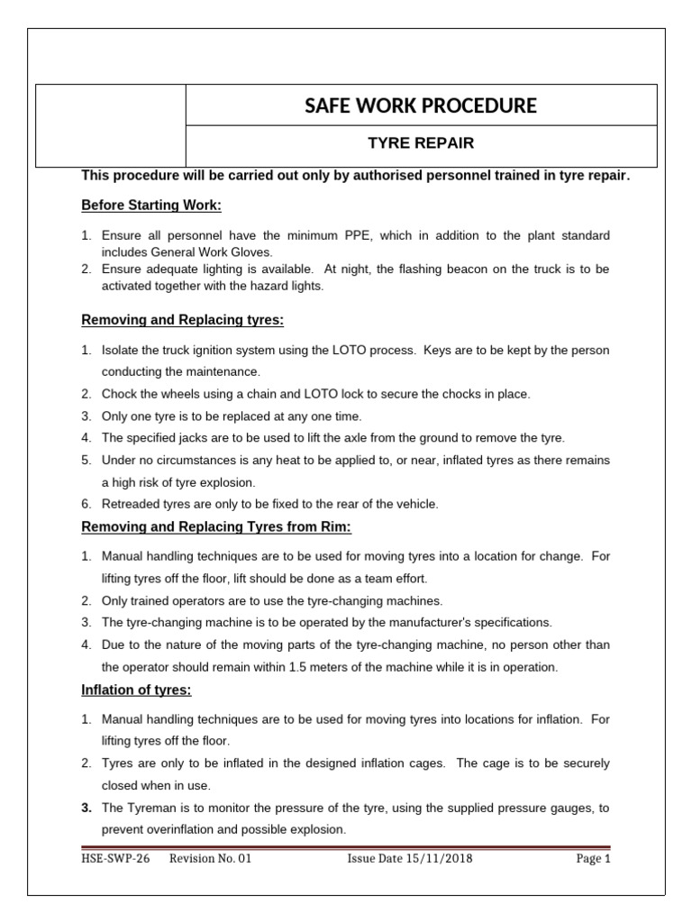 Hse-Swp 01 | PDF