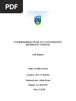 Download COMPRESSIBLE FLOW IN A CONVERGENT- DIVERGENT NOZZLE  by Neville Lawless SN84785941 doc pdf