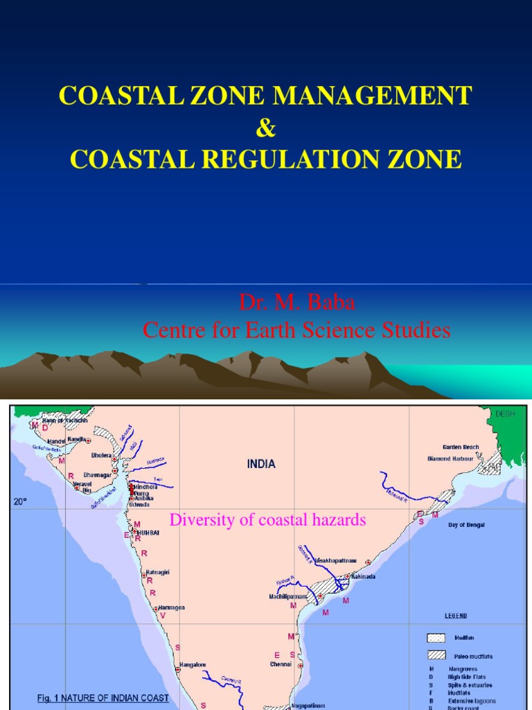 Coastal Zone Manangement & Coastal Regulation Zone Coast Littoral Zone