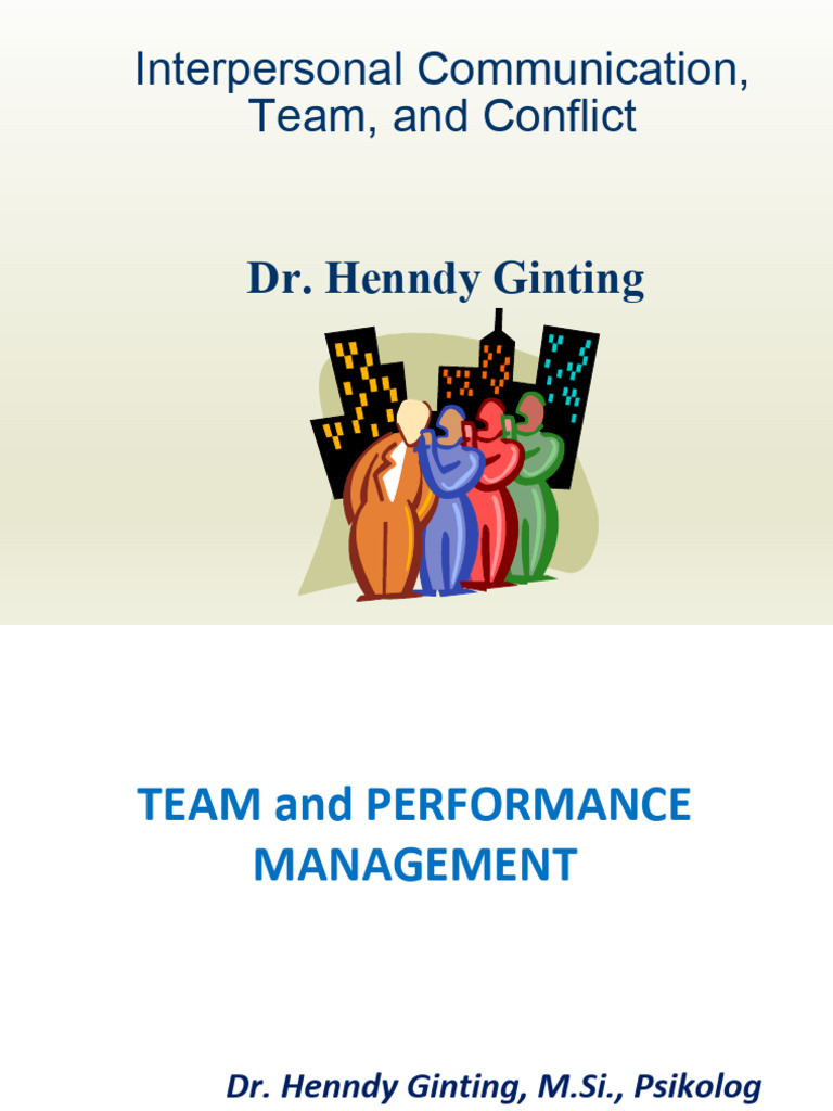 Interpersonal Com Team and Conflict | PDF | Communication | Nonverbal ...