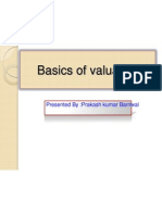 Basics of Valuation: Presented By:Prakash Kumar Barnwal