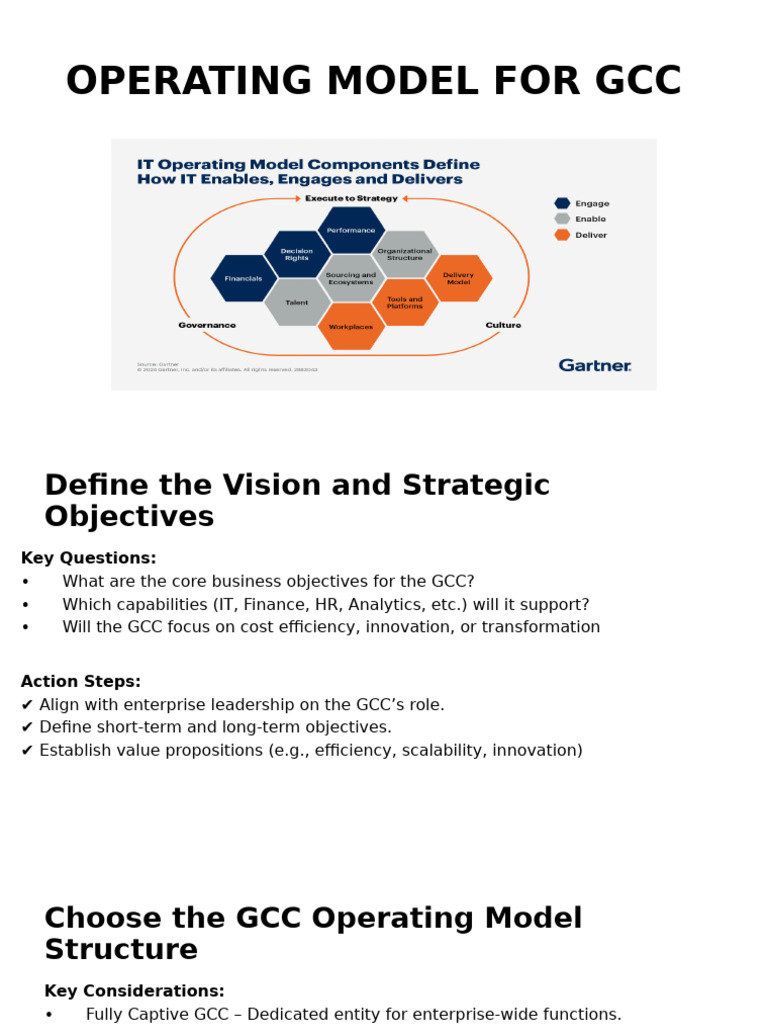 GCC Operating Model Framework Guide | PDF | Innovation | Regulatory ...