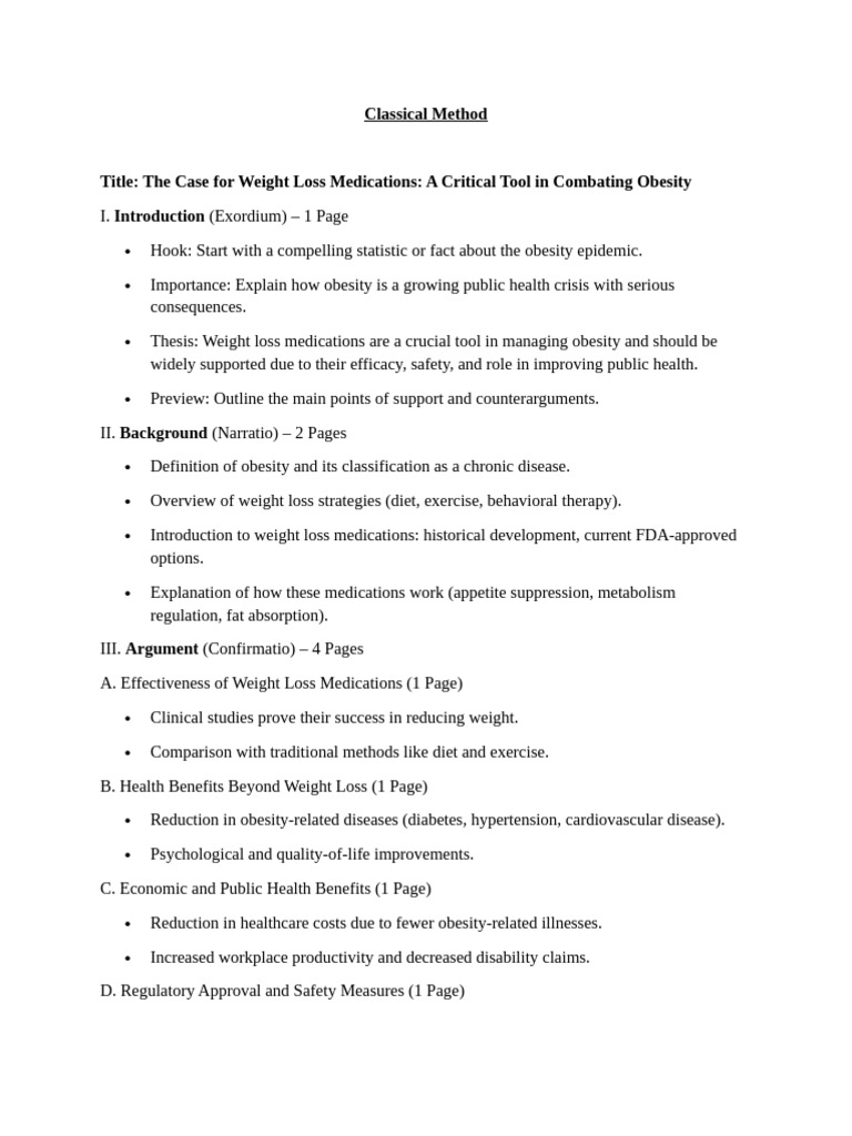 Classical Method | PDF | Weight Loss | Obesity