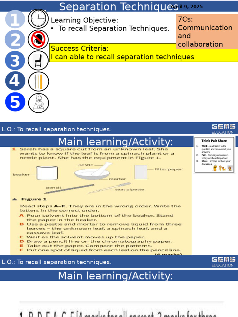 Revision - Separation Technique (1) | PDF