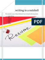 Resume Writing in A Nutshell