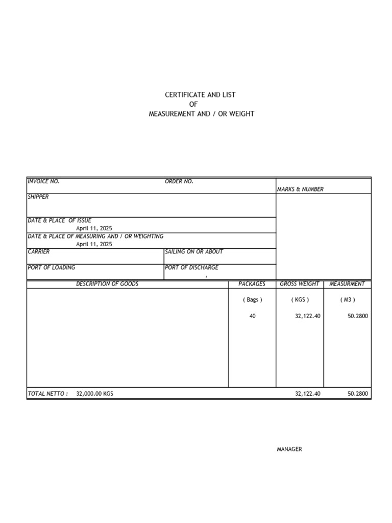 Weight List 6 | PDF