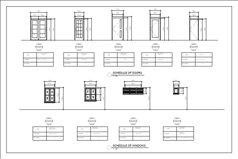 Schedule of Doors and Windows | PDF | Window | Door