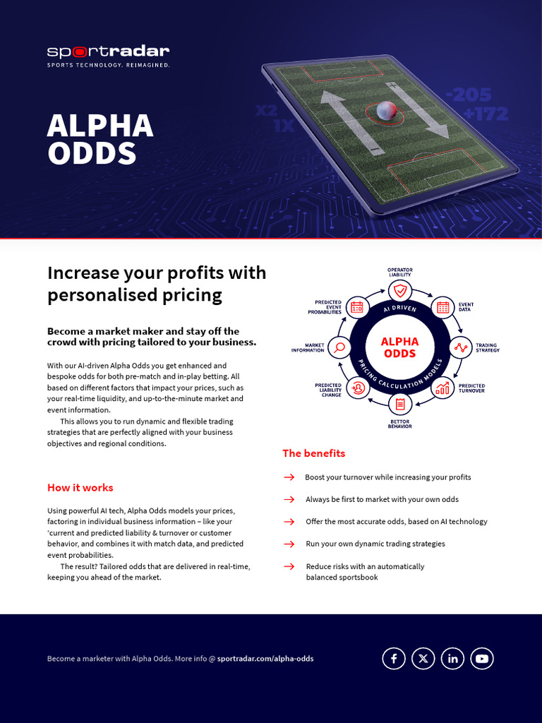 Sportradar Alpha Odds English Updated | PDF | Odds | Market (Economics)