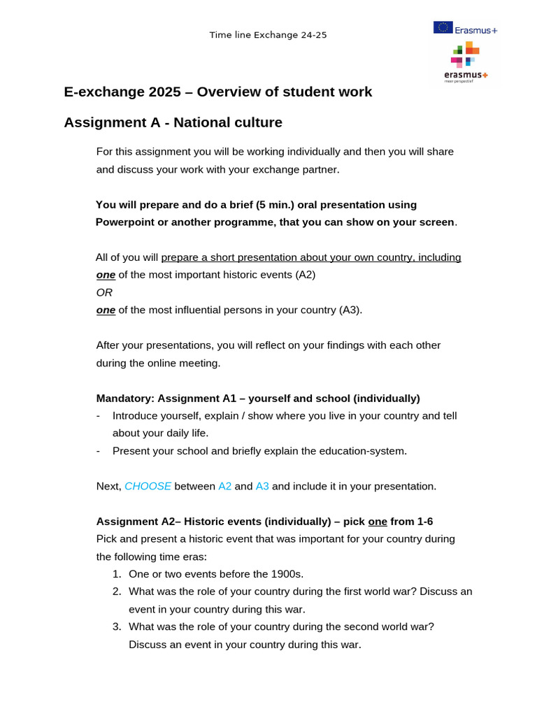 24 25 E Exchange Assignment | PDF