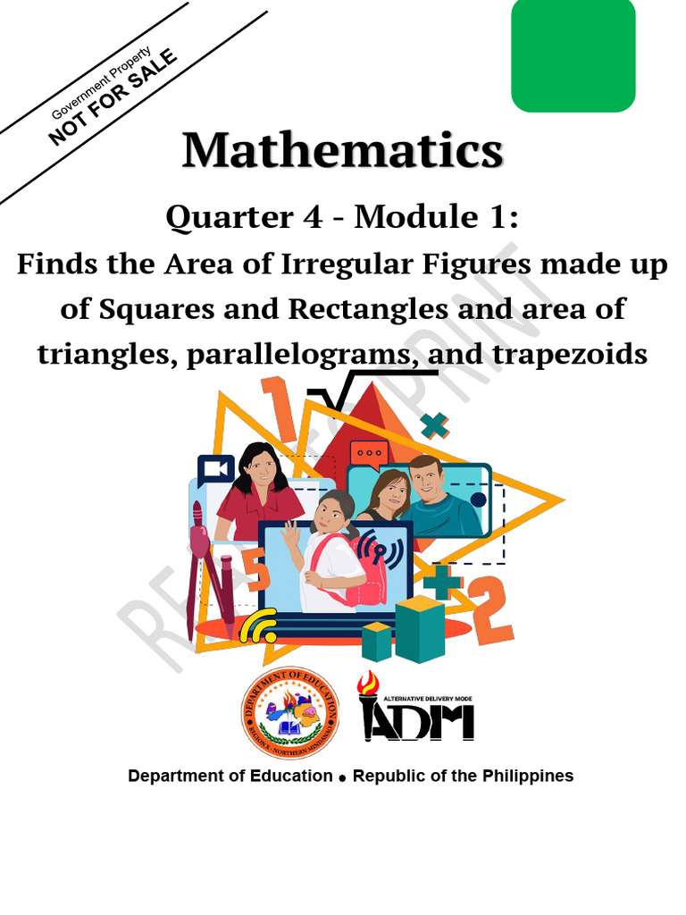 Math4 q4 Mod1 Findingtheareaofirregularfigures v5 | PDF | Area | Rectangle