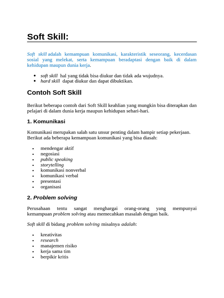 Meningkatkan Soft Skill untuk Karir | PDF