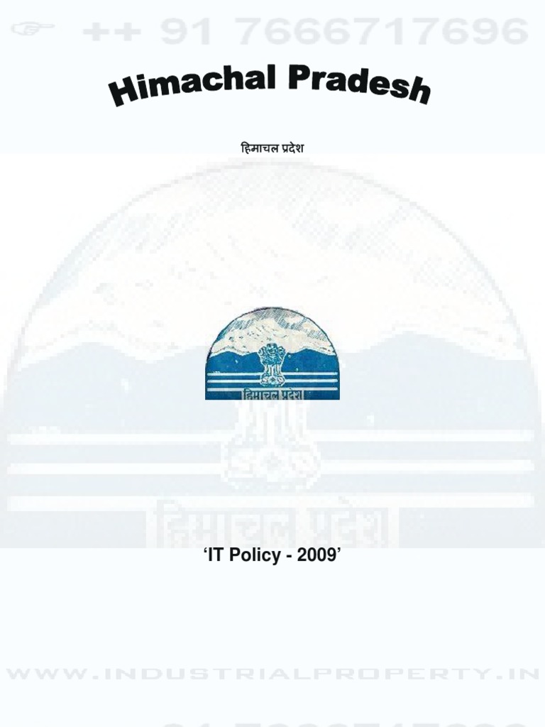 Himachal Pradesh IT Policy 2009 PDF Business Process Outsourcing