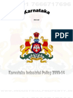Karnataka Industrial Policy 2009-2014 