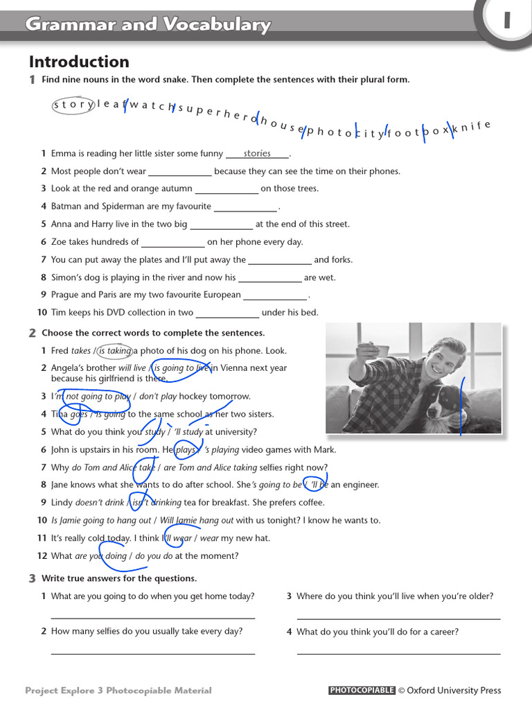 PrEx 3 Photocopiable Worksheets Intro | PDF