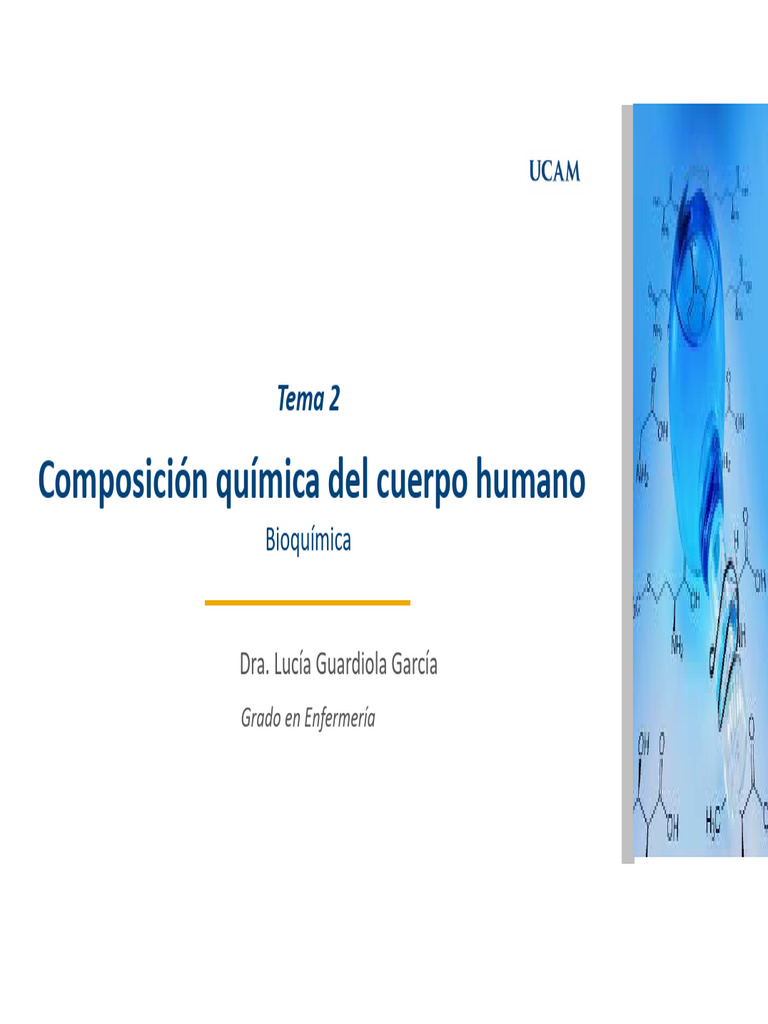 Composición Química del Cuerpo Humano | PDF | Moléculas | Isómero