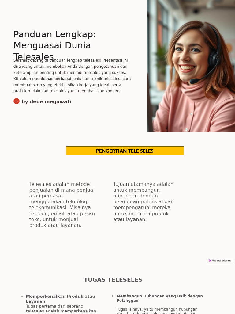 Panduan Sukses Telesales Profesional | PDF