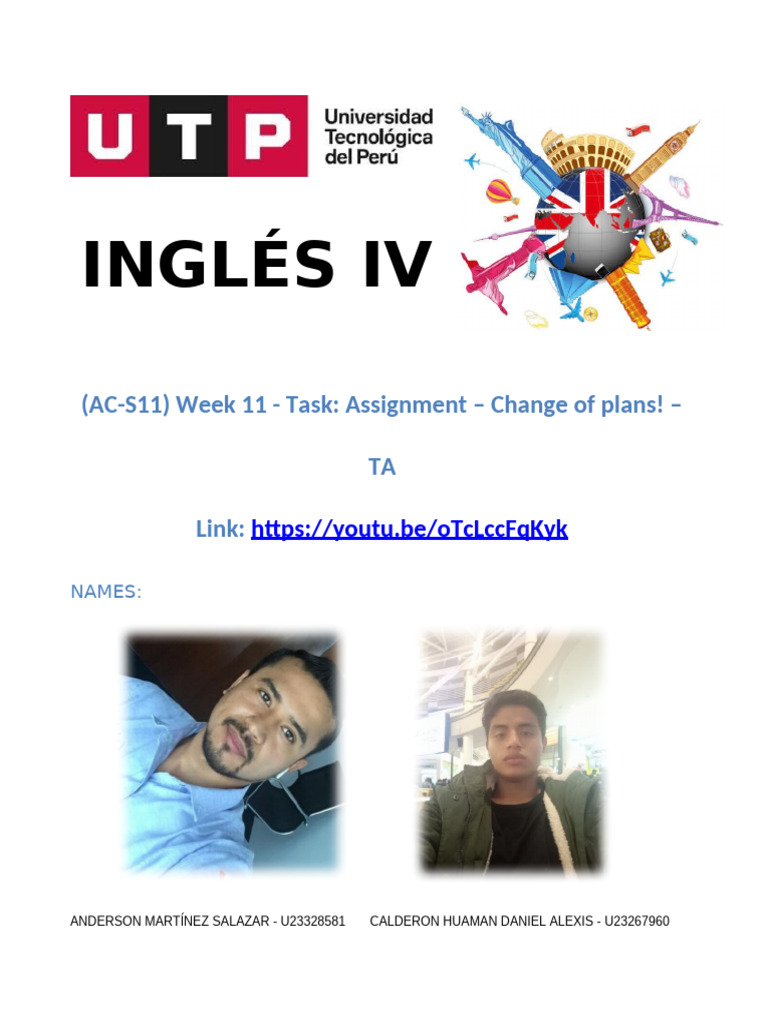 (AC-S11) Week 11 - Task Assignment - Change of Plans! - TA | PDF