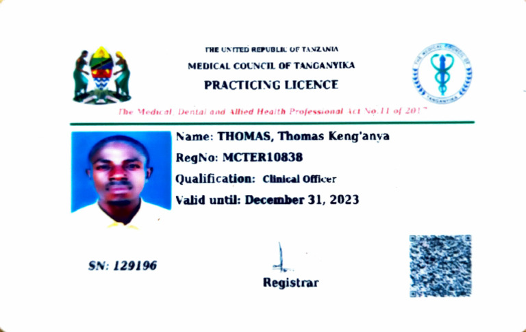 LICENCE 2023 Medical Council of | PDF