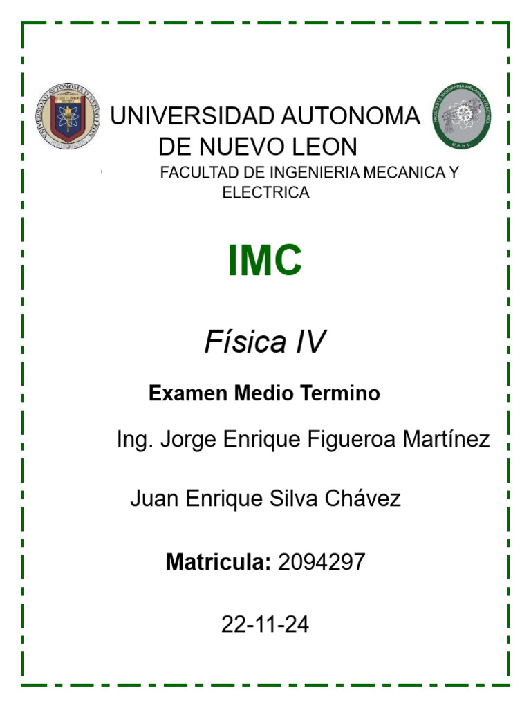 Examen Medio Termino | PDF