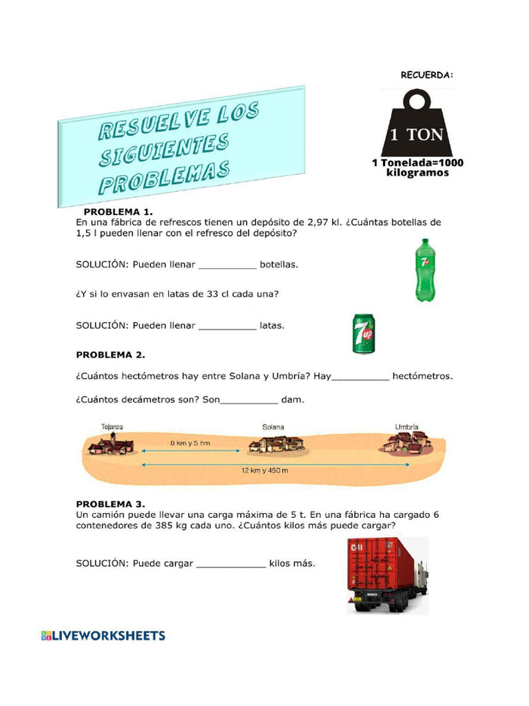 Problemas 5 de Primaria | PDF