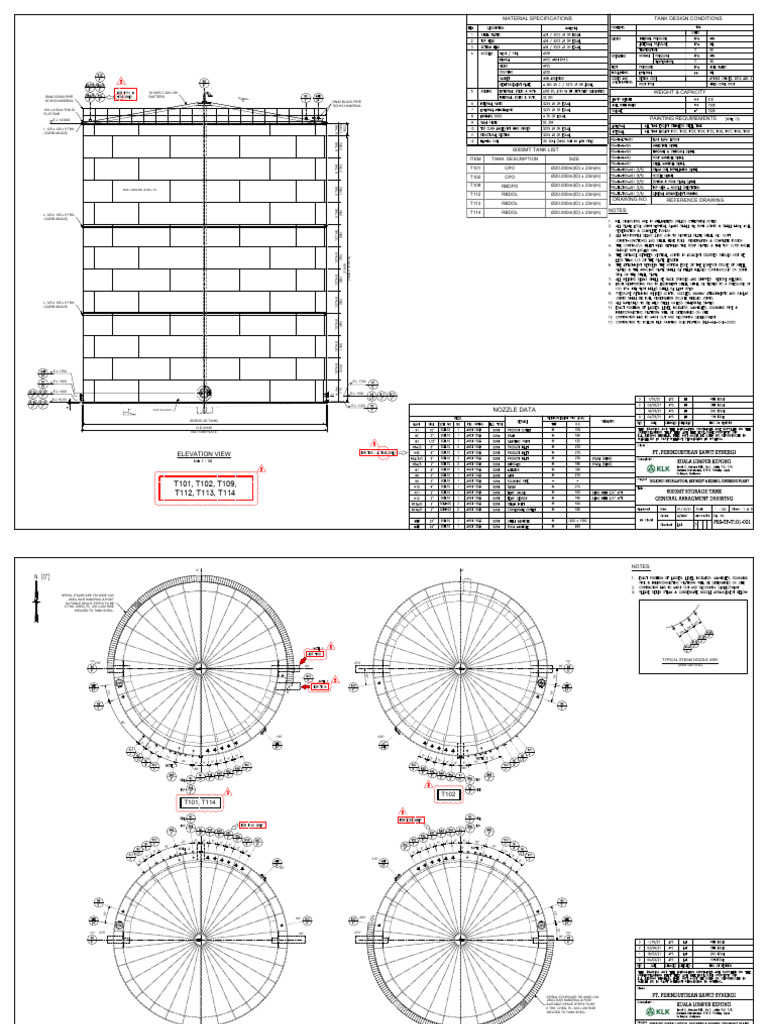 6000MT Storage Tank Design Details | PDF