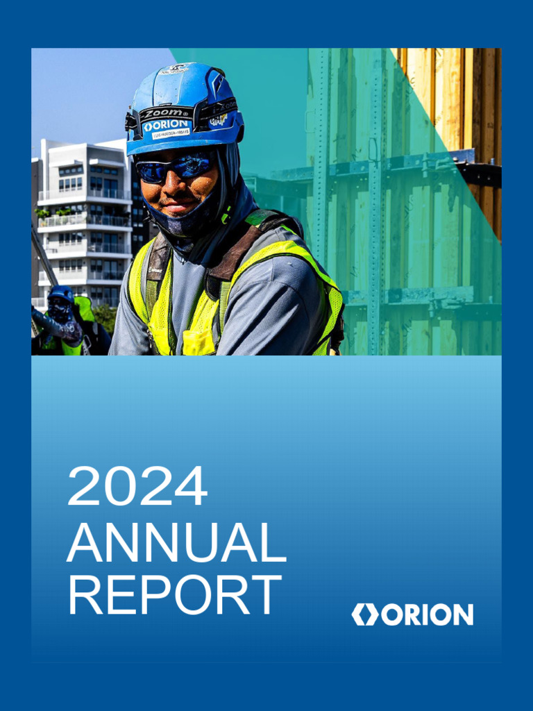 Orion 2024 Annual Report Overview | PDF | Form 10 K | Dredging