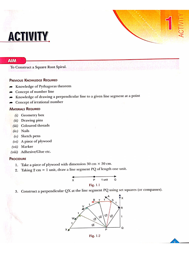 Activities IX Maths | PDF