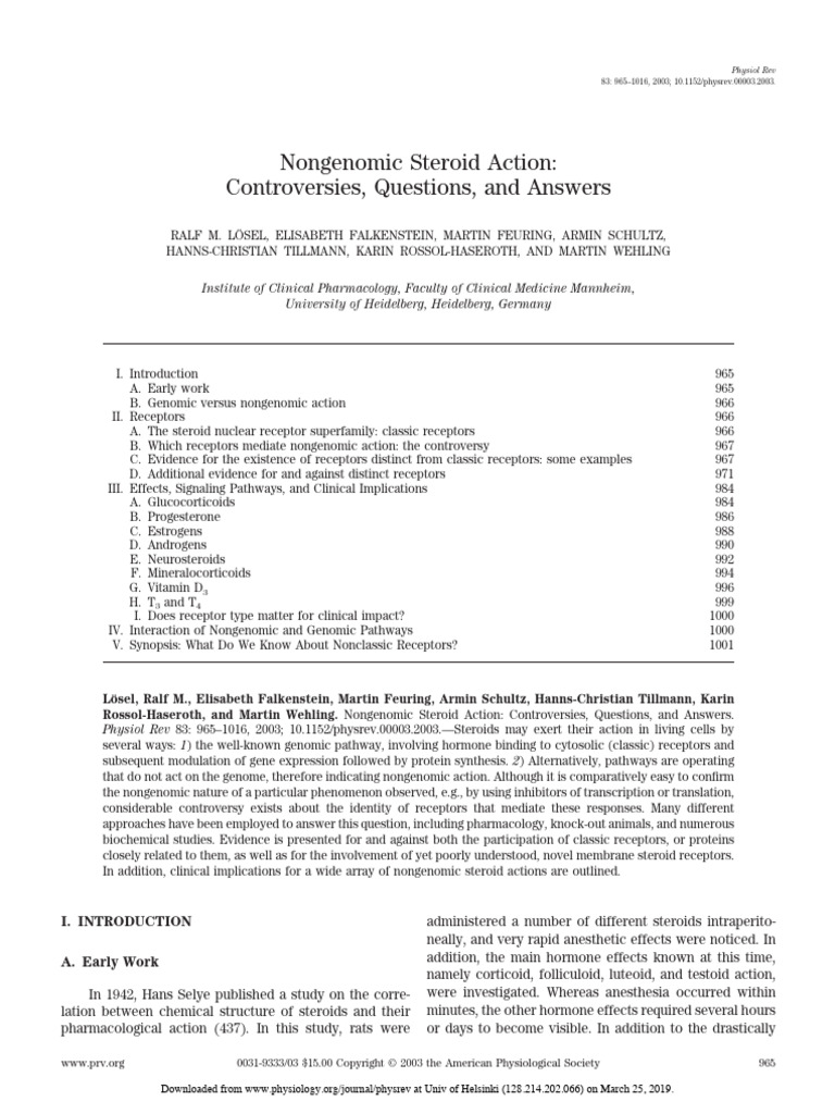 Losel Et Al 2003 | PDF | Ligand (Biochemistry) | Receptor (Biochemistry)