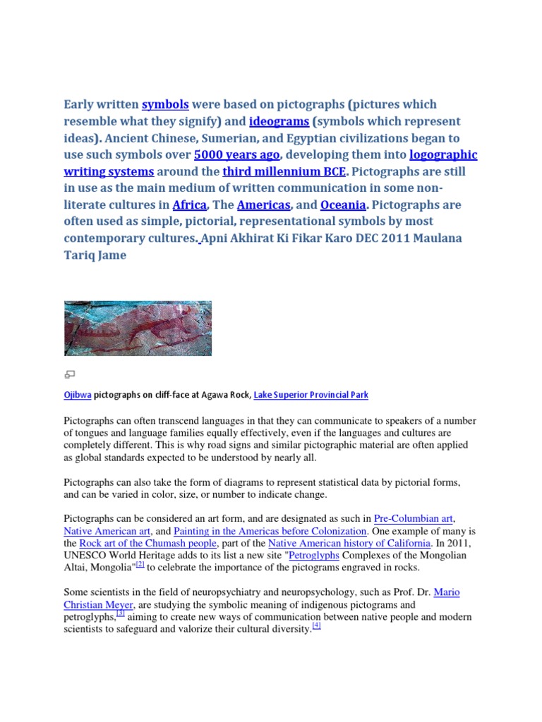 Symbols Ideograms 5000 Years Ago Logographic Writing Systems Third ...