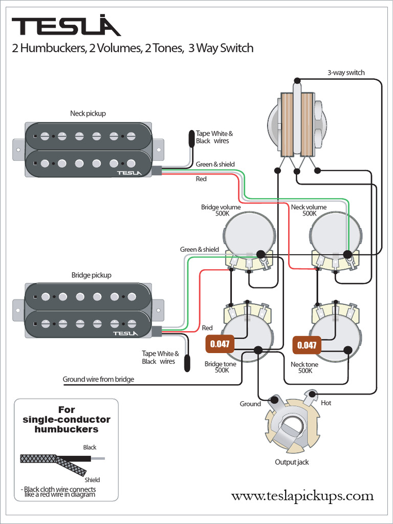 2 Humbuckers 2 Volumes 2 Tones 3 Way Switch | PDF