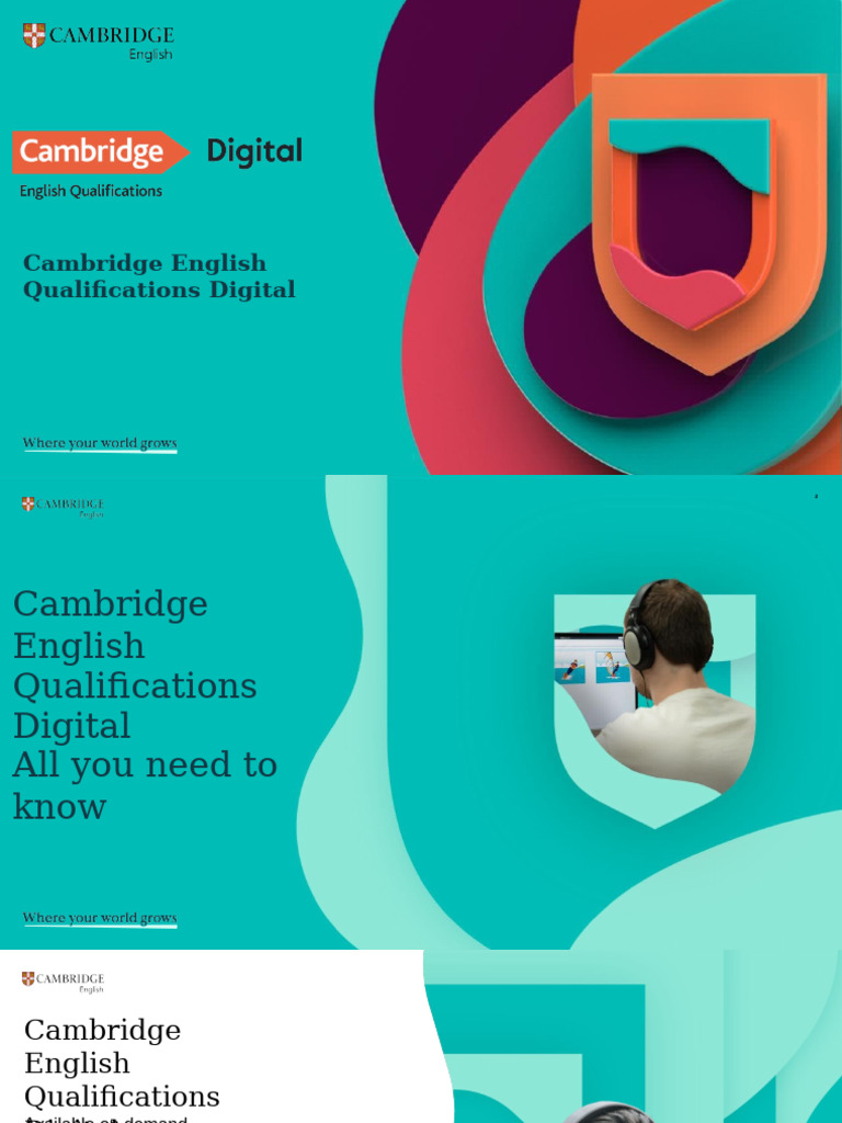 Cambridge English Digital Qualifications Guide | PDF | Standardized ...