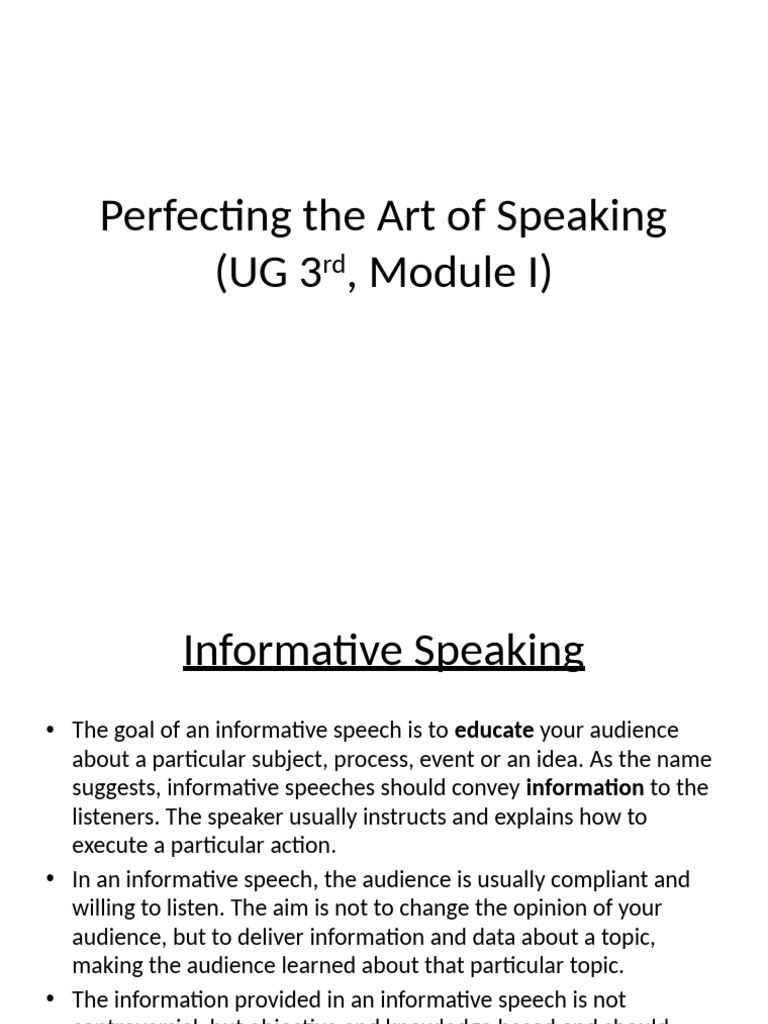 Ug 3 Speaking Informative Persuasive | PDF | Rhetoric | Credibility