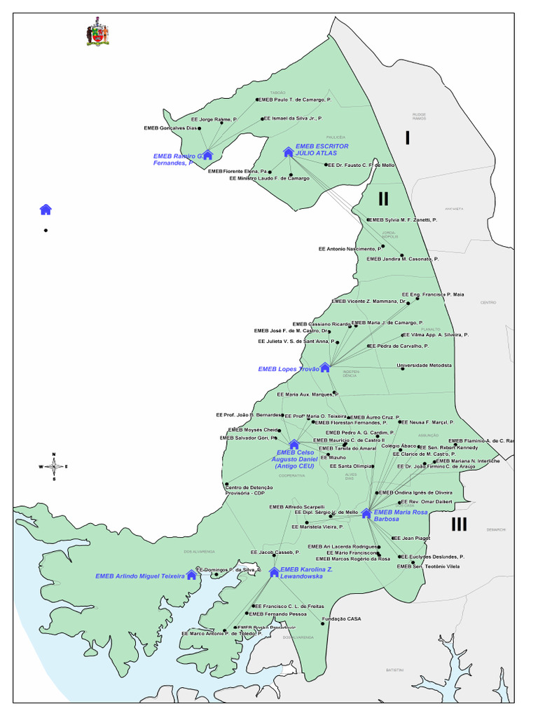 Mapa Area Abrangencia Ii Cmdca Votacao 2019 | PDF