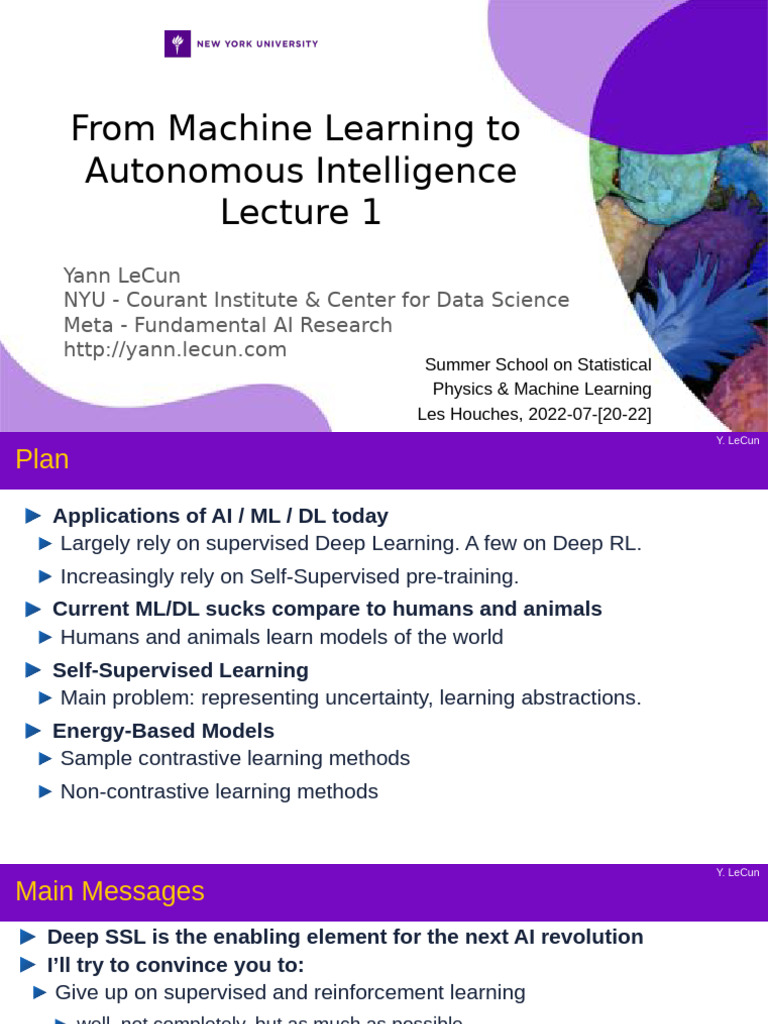Advancing AI: From ML to Autonomous Intelligence | PDF | Artificial ...