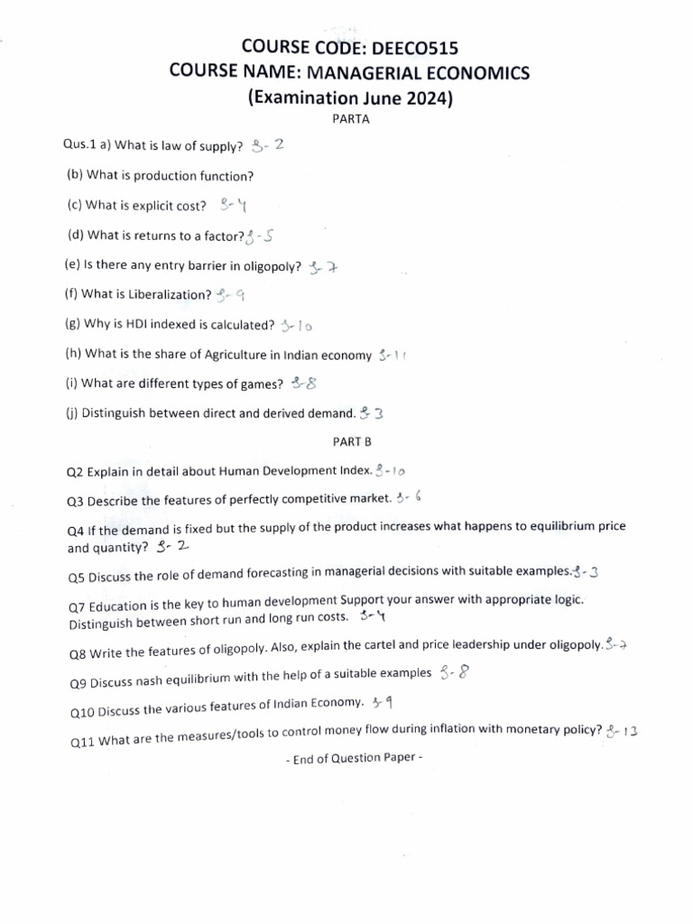 Eco Imp Ques | PDF